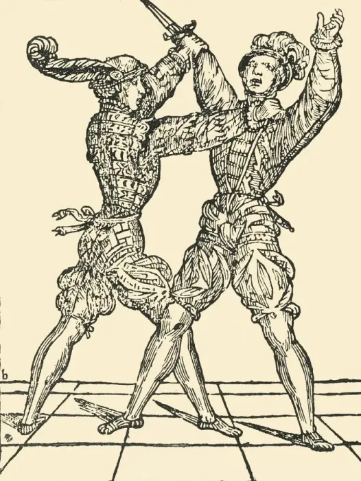 Framed Print : The hand against the dagger, c1536, (1903). Creator: Unknown Framed Print : The hand against the dagger, c1536, (1903). Creator: Unknown