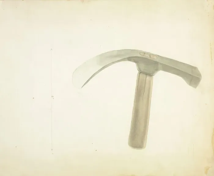 Framed Print : Hand Forged Adze, c. 1936. Creator: Donald Streeter Framed Print : Hand Forged Adze, c. 1936. Creator: Donald Streeter