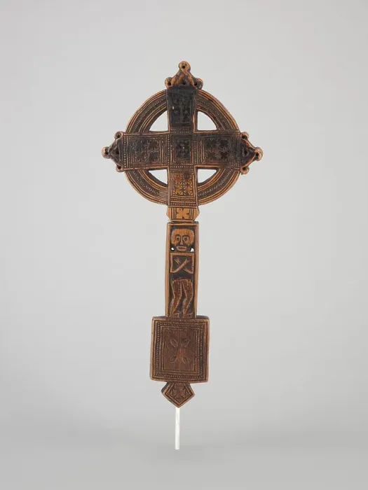 Framed Print : Hand-held processional Christian cross, mid-18th century - 19th century. Creator: Unknown Framed Print : Hand-held processional Christian cross, mid-18th century - 19th century. Creator: Unknown