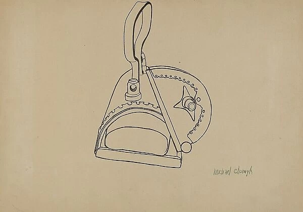 Hand Iron, c. 1939. Creator: Michael Chomyk