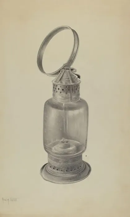 Framed Print : Hand Lantern, c. 1938. Creator: Amelia Tuccio Framed Print : Hand Lantern, c. 1938. Creator: Amelia Tuccio