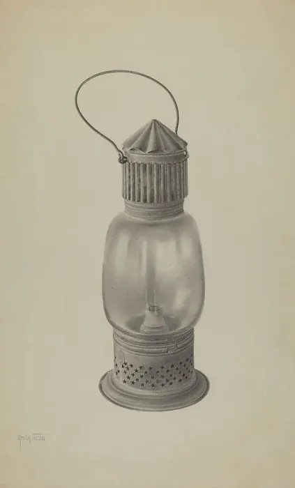 Framed Print : Hand Lantern, c. 1938. Creator: Amelia Tuccio Framed Print : Hand Lantern, c. 1938. Creator: Amelia Tuccio