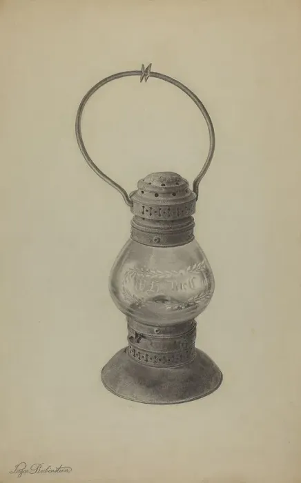 Framed Print : Hand Lantern, c. 1939. Creator: Lazar Rubinstein Framed Print : Hand Lantern, c. 1939. Creator: Lazar Rubinstein