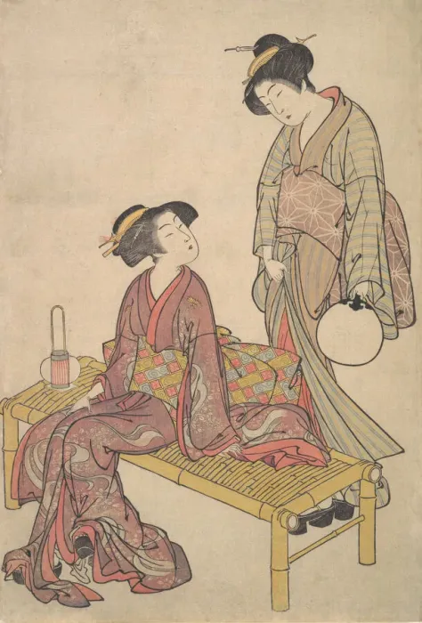 Framed Print : The Hand Lantern, ca. 1790. Creator: Kitao Shigemasa Framed Print : The Hand Lantern, ca. 1790. Creator: Kitao Shigemasa