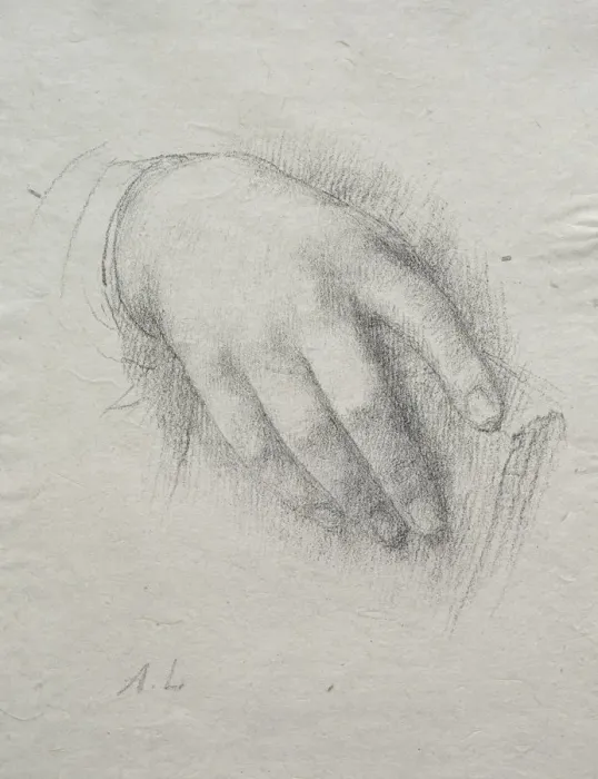 Framed Print : The Hand of Nora E. Legros. Creator: Alphonse Legros (French, 1837-1911) Framed Print : The Hand of Nora E. Legros. Creator: Alphonse Legros (French, 1837-1911)
