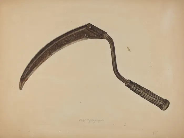 Framed Print : Hand Sickle, 1939. Creator: Lloyd Charles Lemcke Framed Print : Hand Sickle, 1939. Creator: Lloyd Charles Lemcke