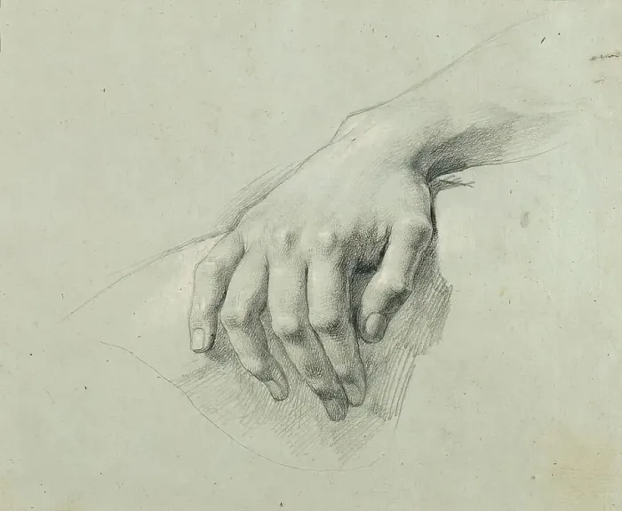 Framed Print : Hand study for Arindal and Daura, around 1820 / 1855. Creator: Johann Peter Krafft. Hand study for Arindal and Daura, around 1820 / 1855. Creator: Johann Peter Krafft Framed Print : Hand study for Arindal and Daura, around 1820 / 1855. Creator: Johann Peter Krafft. Hand study for Arindal and Daura, around 1820 / 1855. Creator: Johann Peter Krafft