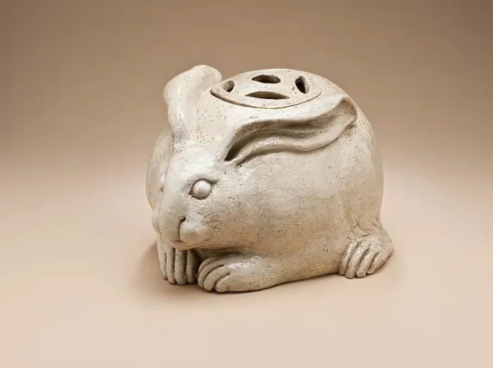 Framed Print : Hand-warmer in the Form of a Rabbit, c.1840. Creator: Unknown Framed Print : Hand-warmer in the Form of a Rabbit, c.1840. Creator: Unknown
