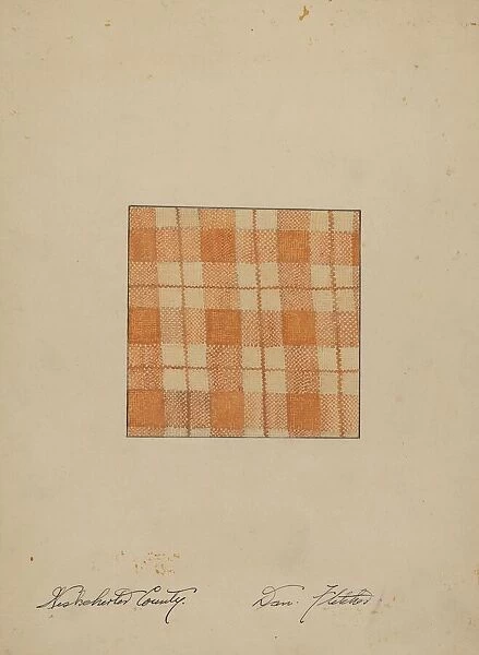 Hand Woven Linen, c. 1937. Creator: Daniel Fletcher