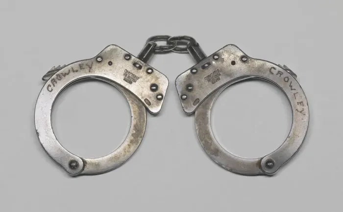 Framed Print : Handcuffs used in the arrest of Henry Louis Gates, Jr. 2000s. Creator: Unknown Framed Print : Handcuffs used in the arrest of Henry Louis Gates, Jr. 2000s. Creator: Unknown
