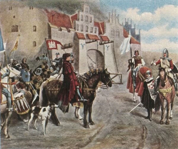 The handing over of Bergedorf, 1420, (1936). Creator: Unknown