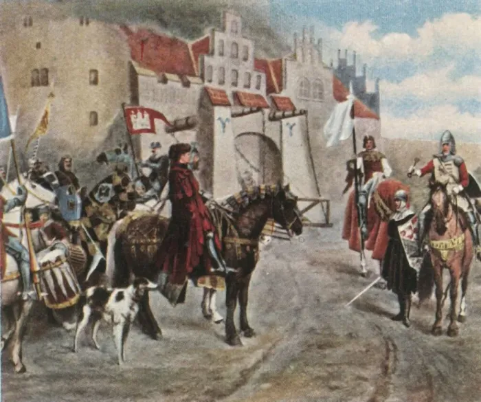 Framed Print : The handing over of Bergedorf, 1420, (1936). Creator: Unknown Framed Print : The handing over of Bergedorf, 1420, (1936). Creator: Unknown