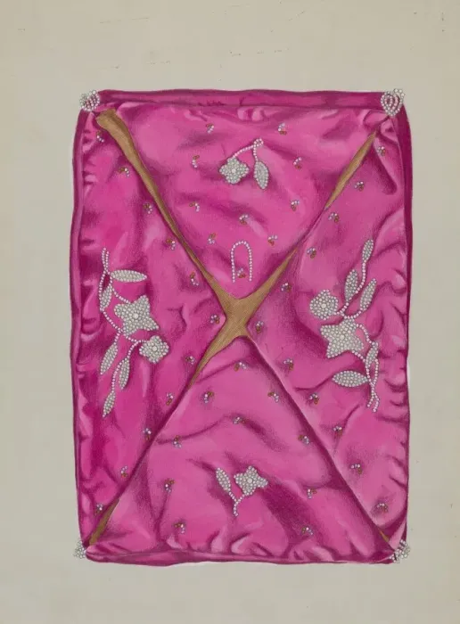 Framed Print : Handkerchief Case, c. 1936. Creator: Gordena Jackson Framed Print : Handkerchief Case, c. 1936. Creator: Gordena Jackson