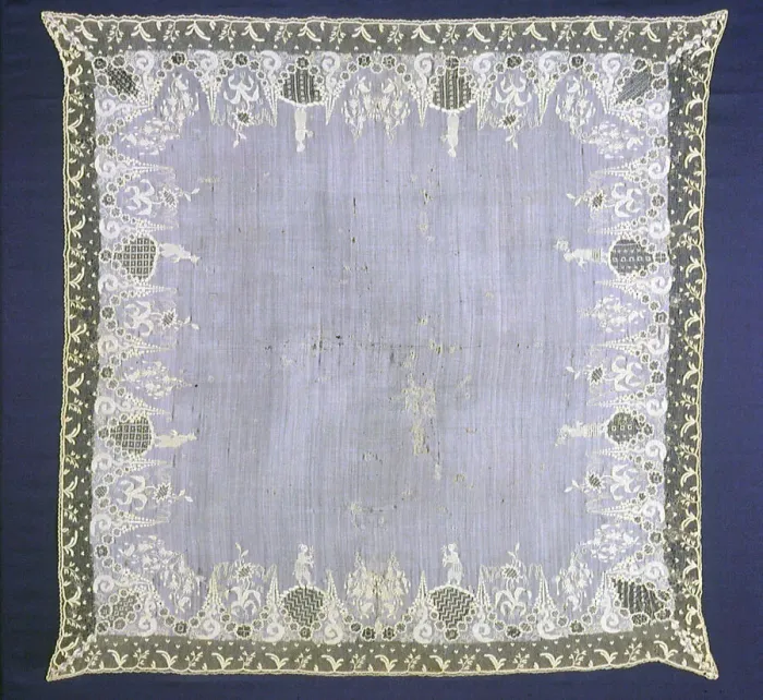 Framed Print : Handkerchief, England, 18th century. Creator: Unknown Framed Print : Handkerchief, England, 18th century. Creator: Unknown