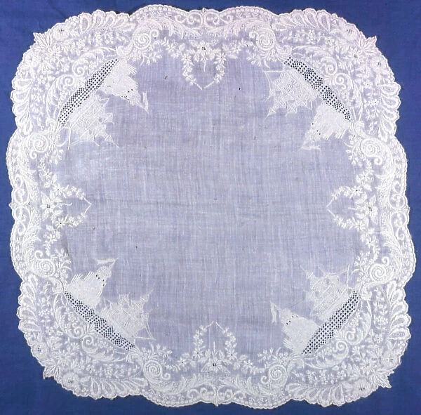 Handkerchief, France, 1825  /  75. Creator: Unknown