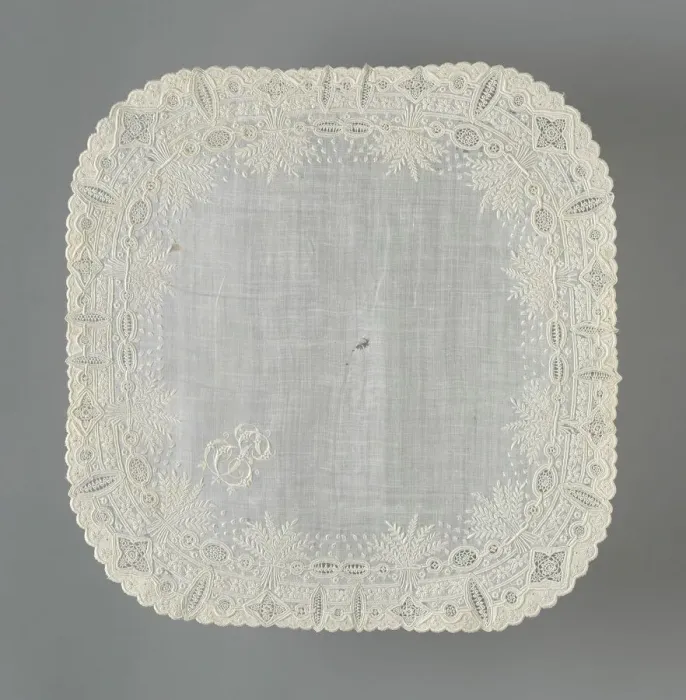 Framed Print : Handkerchief, France, 1850 / 1900. Creator: Unknown Framed Print : Handkerchief, France, 1850 / 1900. Creator: Unknown