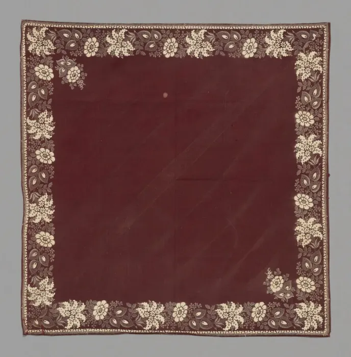 Framed Print : Handkerchief, France, 19th century. Creator: Unknown Framed Print : Handkerchief, France, 19th century. Creator: Unknown