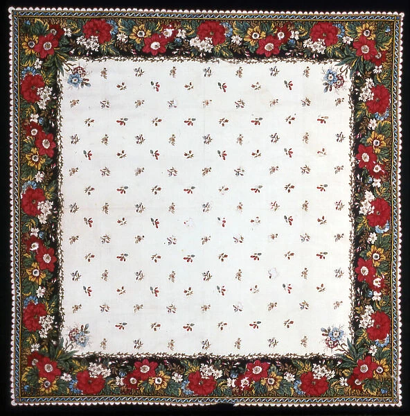 Handkerchief, Mulhouse, c. 1800  /  15. Creator: Unknown