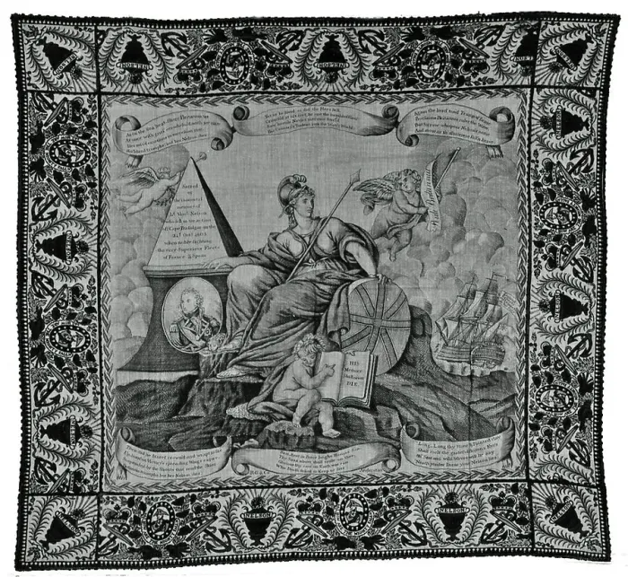 Framed Print : Handkerchief, Scotland, c. 1805. Creator: R. G Anderston & Co. Handkerchief, Scotland, c. 1805. Creator: R. G Anderston & Co Framed Print : Handkerchief, Scotland, c. 1805. Creator: R. G Anderston & Co. Handkerchief, Scotland, c. 1805. Creator: R. G Anderston & Co