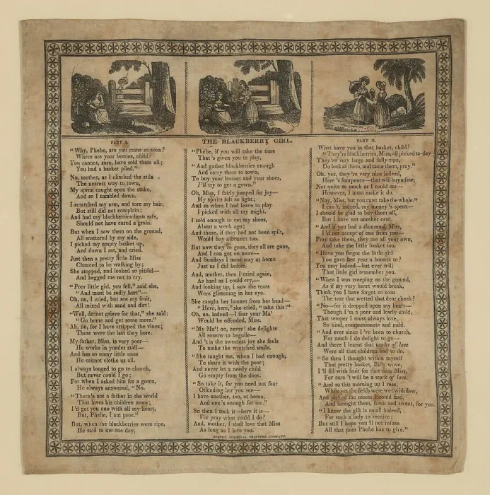 Framed Print : Handkerchief, United States, 19th century. Creator: Boston Chemical Printing Company Framed Print : Handkerchief, United States, 19th century. Creator: Boston Chemical Printing Company