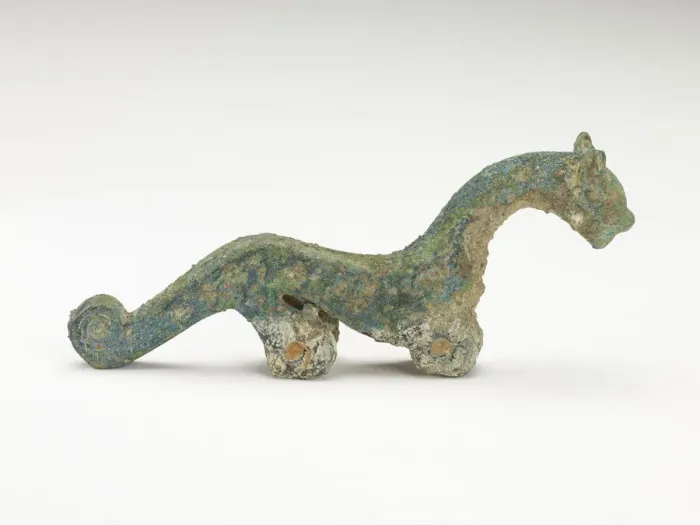 Framed Print : Handle of a ritual vessel (fragment), Zhou dynasty, ca. 1050-221 BCE. Creator: Unknown Framed Print : Handle of a ritual vessel (fragment), Zhou dynasty, ca. 1050-221 BCE. Creator: Unknown