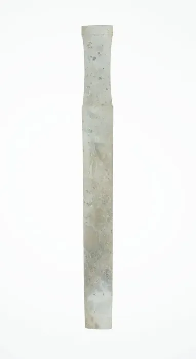Framed Print : Handle-Shaped Jade, Shang or Western Zhou period, 2nd / early 1st millennium B. C Framed Print : Handle-Shaped Jade, Shang or Western Zhou period, 2nd / early 1st millennium B. C