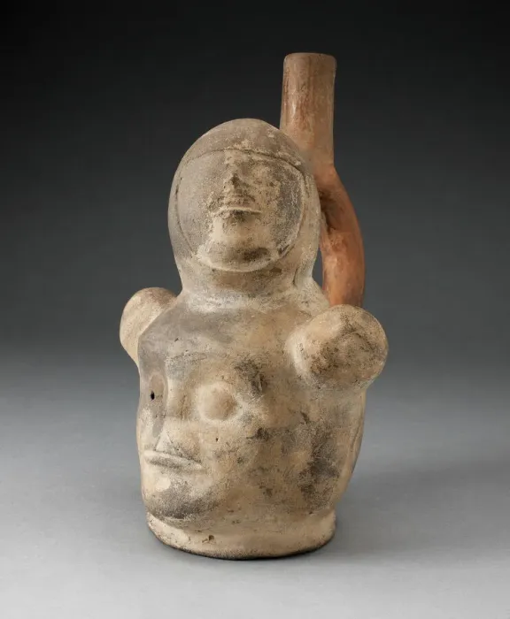 Framed Print : Handle Spout Vessel in the Form of Composite Human Heads with Physical Deformaties Framed Print : Handle Spout Vessel in the Form of Composite Human Heads with Physical Deformaties