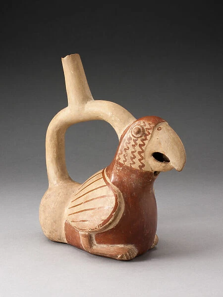 Handle Spout Vessel in Form of a Parrot, 100 B. C.  /  A. D. 500. Creator: Unknown