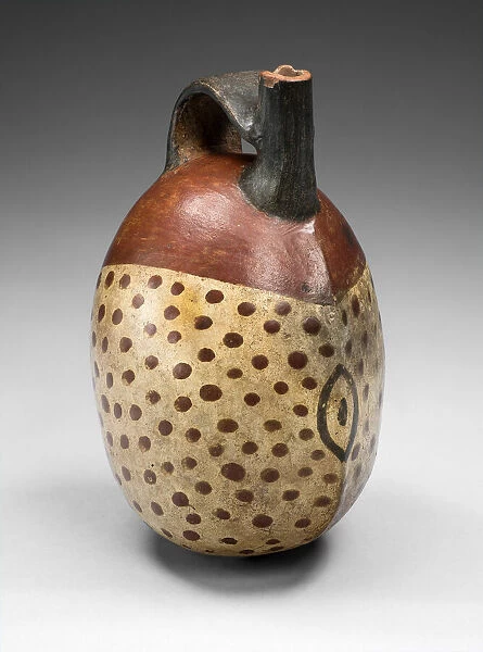 Handle Spout Vessel in Form of a Seed or Bean, 100 B. C.  /  A. D. 500. Creator: Unknown