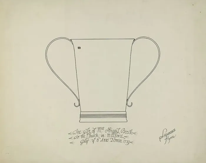 Framed Print : Two Handled Beaker, c. 1939. Creator: Lawrence Flynn