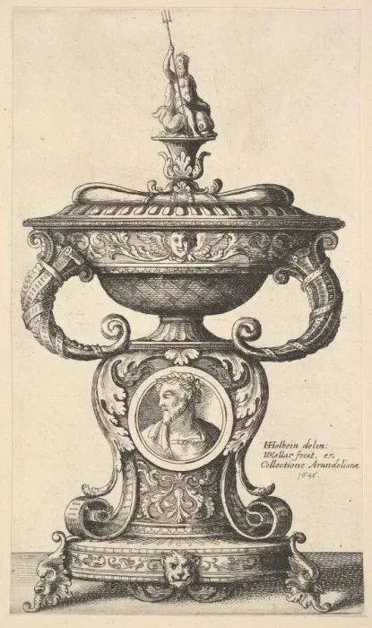 Framed Print : Two handled cup, 1646. Creator: Wenceslaus Hollar Framed Print : Two handled cup, 1646. Creator: Wenceslaus Hollar