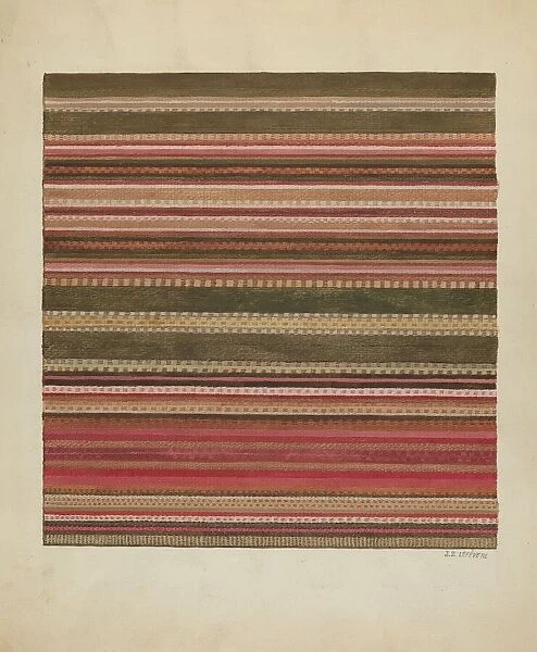 Handwoven Carpet, c. 1936. Creator: Jules Lefevere