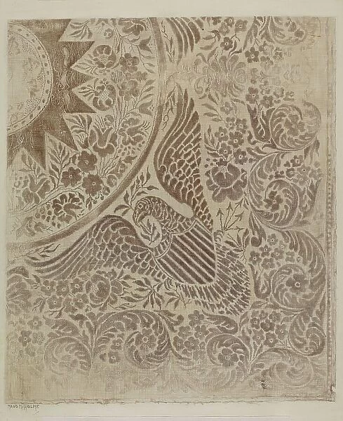 Handwoven Coverlet, c. 1937. Creator: Maud M. Holme