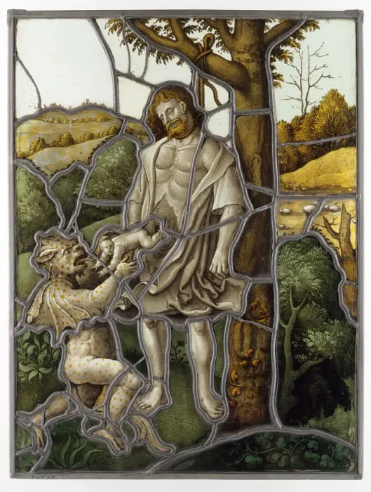 Framed Print : The Hanging of Judas, Alsace, c. 1520. Creator: Unknown Framed Print : The Hanging of Judas, Alsace, c. 1520. Creator: Unknown