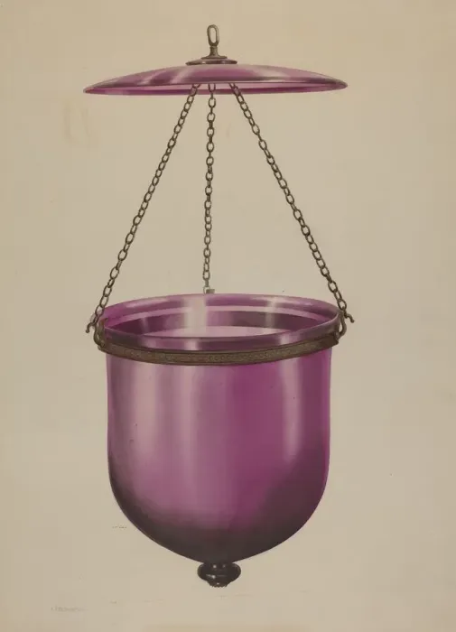 Framed Print : Hanging Lamp, 1935 / 1942. Creator: Isidore Steinberg Framed Print : Hanging Lamp, 1935 / 1942. Creator: Isidore Steinberg