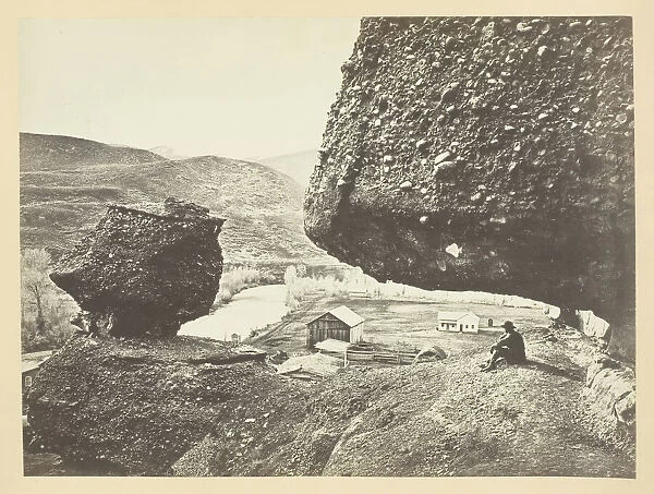 Hanging Rock, Echo City, 1868  /  69. Creator: Andrew Joseph Russell