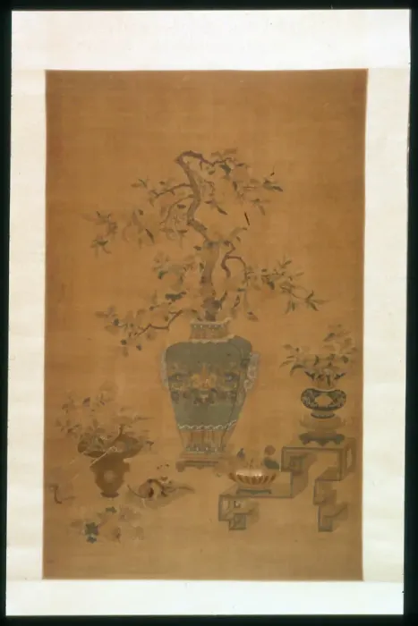 Framed Print : Hanging Scroll (Furnishing Fabric), China, Qing dynasty(1644-1911), 1801 / 50 Framed Print : Hanging Scroll (Furnishing Fabric), China, Qing dynasty(1644-1911), 1801 / 50