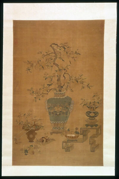 Hanging Scroll (Furnishing Fabric), China, Qing dynasty(1644-1911), 1801  /  50