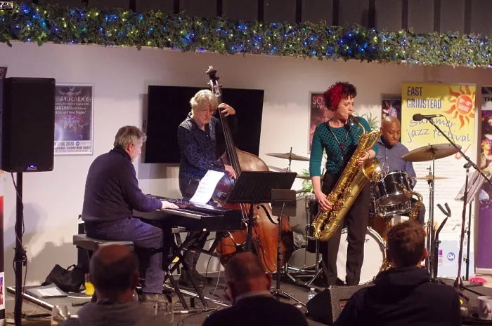 Framed Print : Hannah Horton Quartet, East Grinstead Jazz Club, West Suusex, Jan 2025. Creator: Brian O'Connor. Hannah Horton Quartet, East Grinstead Jazz Club, West Suusex, Jan 2025. Creator: Brian O'Connor Framed Print : Hannah Horton Quartet, East Grinstead Jazz Club, West Suusex, Jan 2025. Creator: Brian O'Connor. Hannah Horton Quartet, East Grinstead Jazz Club, West Suusex, Jan 2025. Creator: Brian O'Connor