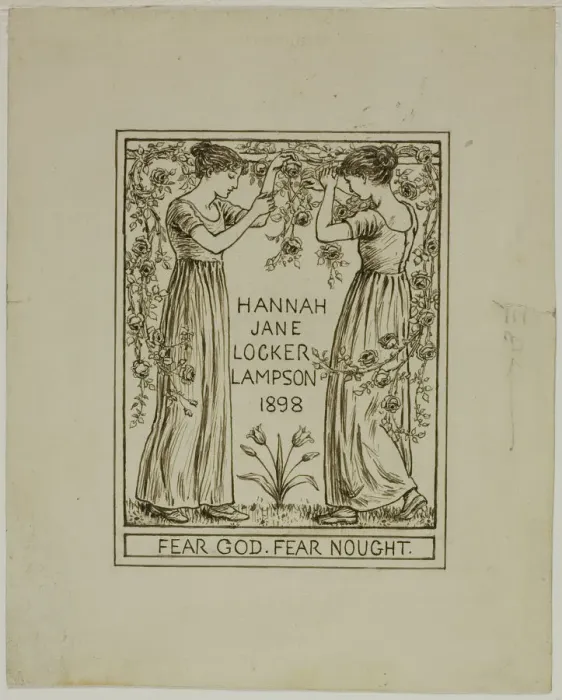 Framed Print : Hannah Jane Locker Lampson, 1898. Creator: Catherine Greenaway Framed Print : Hannah Jane Locker Lampson, 1898. Creator: Catherine Greenaway
