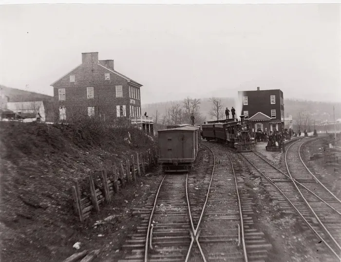 Framed Print : Hanover Junction, Pennsylvania, 1861-65. Creator: Unknown Framed Print : Hanover Junction, Pennsylvania, 1861-65. Creator: Unknown