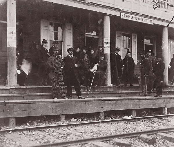 Hanover Junction Station, Pennsylvania, 1861-65. Creator: Unknown
