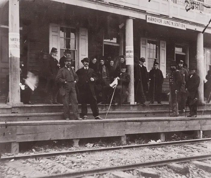 Framed Print : Hanover Junction Station, Pennsylvania, 1861-65. Creator: Unknown Framed Print : Hanover Junction Station, Pennsylvania, 1861-65. Creator: Unknown