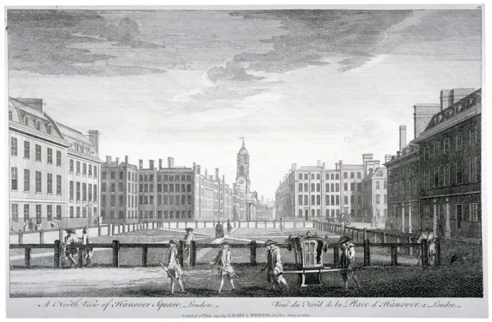 Framed Print : Hanover Square, Westminster, London, 1794. Artist Framed Print : Hanover Square, Westminster, London, 1794. Artist