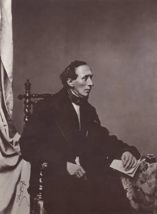 Framed Print : Hans Christian Andersen, Danish author, 19th century. Artist: Franz Hanfstaengl Framed Print : Hans Christian Andersen, Danish author, 19th century. Artist: Franz Hanfstaengl