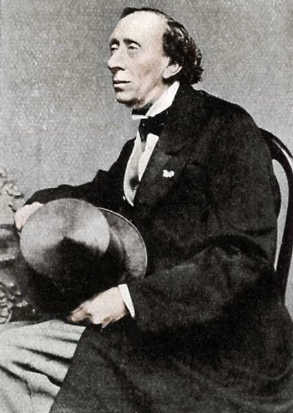 Hans Christian Andersen, Danish author and poet, mid 19th century