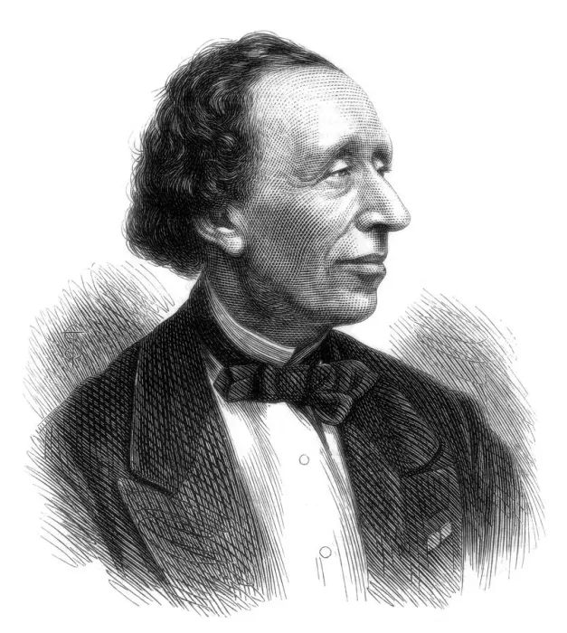 Framed Print : Hans Christian Andersen, Danish poet and author of fairy tales, 1875 Framed Print : Hans Christian Andersen, Danish poet and author of fairy tales, 1875