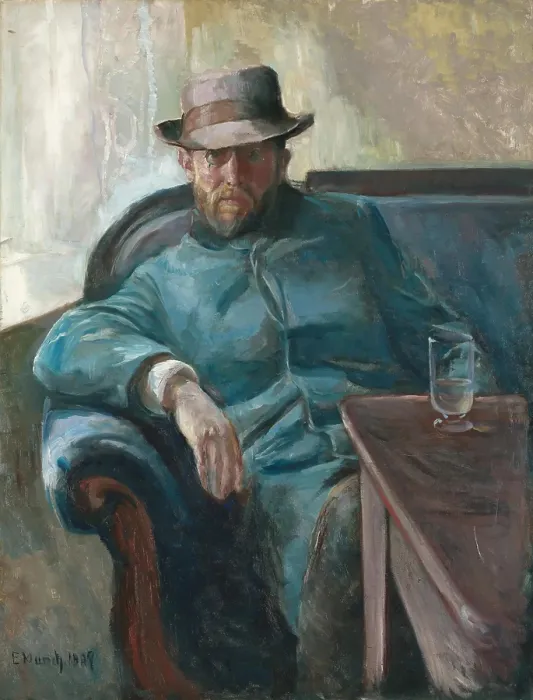 Framed Print : Hans Jaeger, 1889. Creator: Munch, Edvard (1863-1944) Framed Print : Hans Jaeger, 1889. Creator: Munch, Edvard (1863-1944)