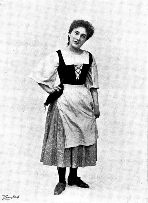 Framed Print : 'Hansel and Gretel, at the Gaiety Theatre: Miss Jeanne Douste as Gretel, 1895 Framed Print : 'Hansel and Gretel, at the Gaiety Theatre: Miss Jeanne Douste as Gretel, 1895