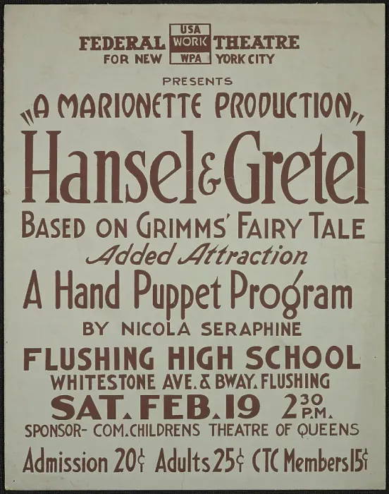 Framed Print : Hansel and Gretel, New York, [1930s]. Creator: Unknown